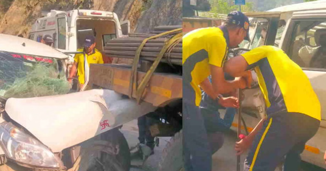 कौड़ियाला में भीषण सड़क हादसा: खड़े ट्रक से टकराई कार, महिला की मौत, सात घायल..